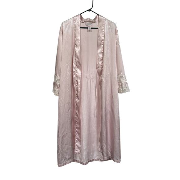 VTG Morgan Taylor Intimates Nightgown Robe Relax Large Silky Has Snags READ - Picture 2 of 14
